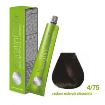 BBCOS - Vopsea de par Keratin COLOR (4/75 - Castano Naturale Cioccolato)